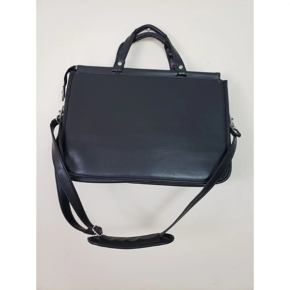 Solo Genuine Leather Messenger Shoulder Briefcase Men's Laptop Travel